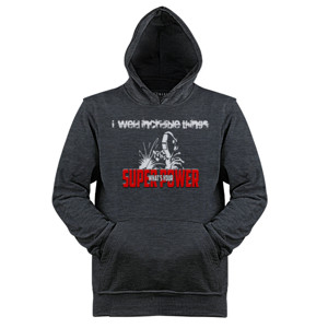 Jaket Hoodie welder super power