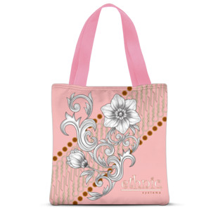 Tas Tote Fullprint ES-bag pink