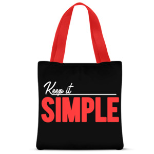 Tas Tote Fullprint KEEP IT SIMPLE
