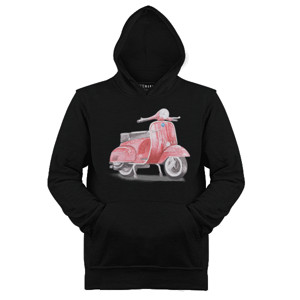 Jaket Hoodie Vespa watercolour #4