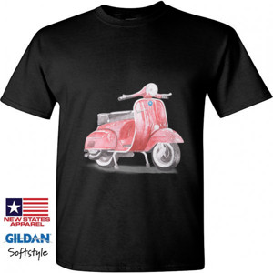 Kaos Vespa watercolour #4