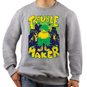 Jaket Sweater Trouble Maker
