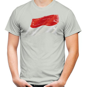 Kaos Indonesia Grunge Flags