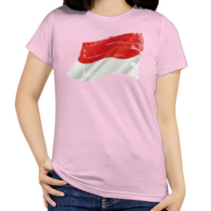 Kaos Indonesia Grunge Flags