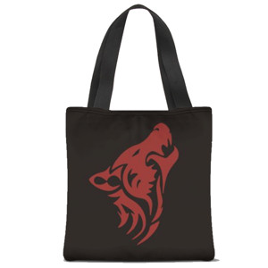 Tas Tote Fullprint WOLF TRIBAL