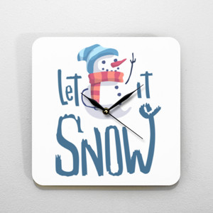 Jam Dinding snowman