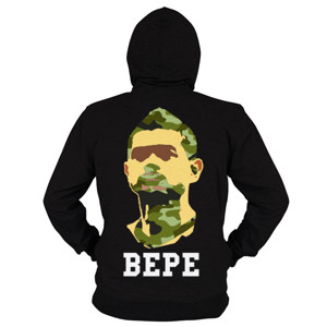 Hoodie Zipper Frenstore Bepe Camo Shirt (black)