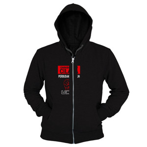 Hoodie Zipper omnibus law cilaka