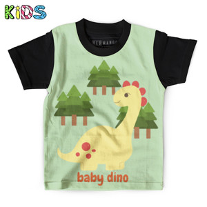 Kaos Anak Full-Print Baby Dino