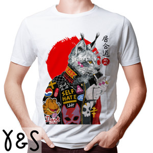 Kaos TH-01 Bad Cat (White)