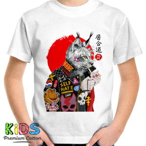 Kaos TH-01 Bad Cat (White)
