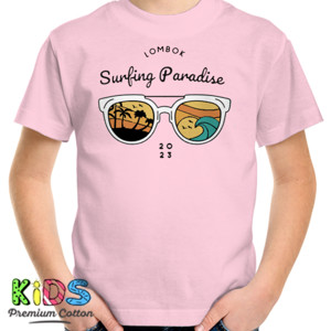 Kaos Lombok Surfing Paradise
