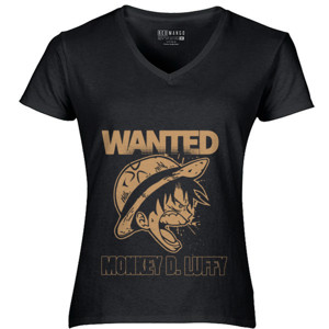 Kaos Wanted - Monkey D. Luffy