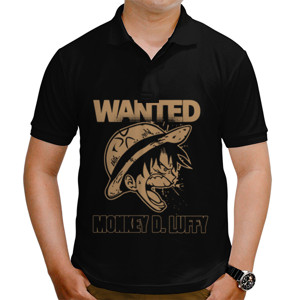 Kaos Polo Wanted - Monkey D. Luffy
