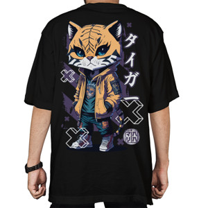 Kaos Oversize Tiger Streetwear Style