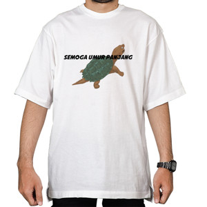 Kaos Oversize kura simbol umur panjang