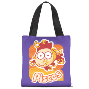 Tas Tote Fullprint Zodiak pisces