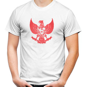 Kaos Garuda Red Mosaic