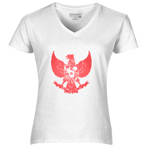 Kaos Garuda Red Mosaic
