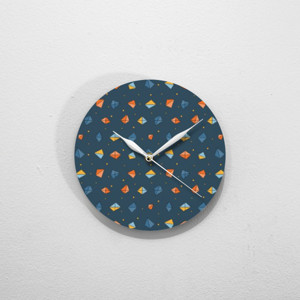 Jam Dinding Night Twist Pattern Jam Dinding kayu