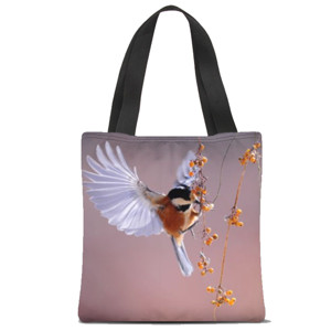 Tas Tote Fullprint Motif burung 