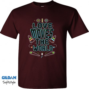 Kaos Tipografi Love Moves