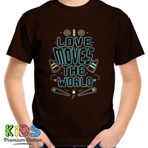 Kaos Tipografi Love Moves