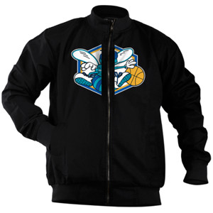 Jaket Bomber New Orleans Hornets Logos 