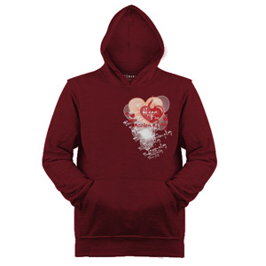 Jaket Hoodie Heart Fire
