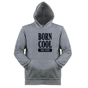 Jaket Hoodie BORN COOL TRUE STORY