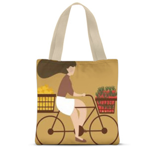 Tas Tote Fullprint shopping bike