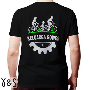Kaos Kaos Sepeda Keluarga Gowes ( Design Belakang )