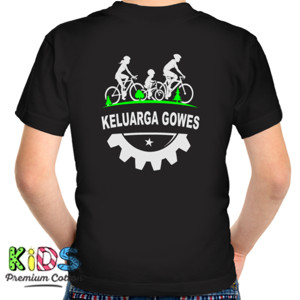 Kaos Kaos Sepeda Keluarga Gowes ( Design Belakang )