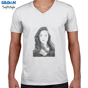 Kaos 5.front_Beauty_woman_sket_pencil_white_hery