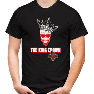Kaos king crown t-ahirt pria jamak