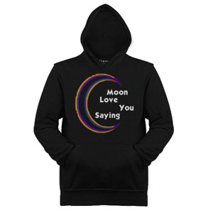 Jaket Hoodie Distro Moon Love You Saying