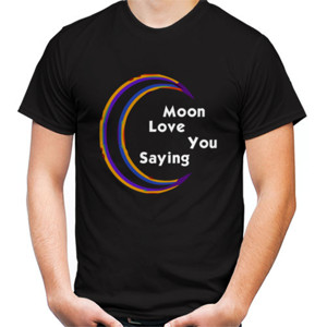 Kaos Distro Moon Love You Saying