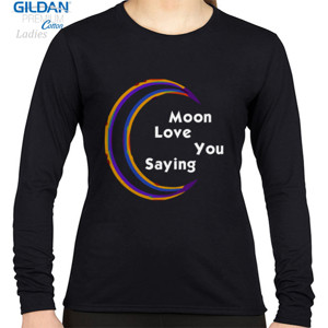 Kaos Distro Moon Love You Saying