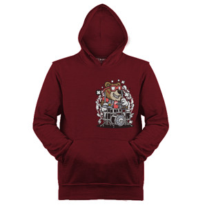 Jaket Hoodie Bear Drummer