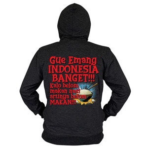 Hoodie Zipper Gue Emang Indonesia Banget