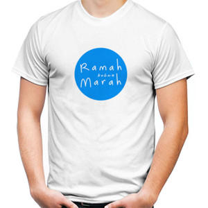 Kaos Ramah Bukan Marah - Biru