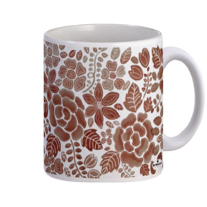 Mug Standar Marroni Dasar Putih