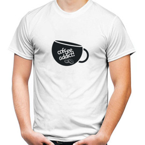 Kaos COFFEE ADDICT WHITE