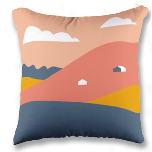 Bantal Abstract Mountains