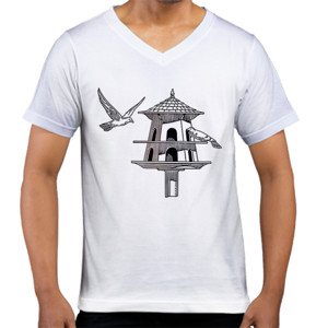 Kaos  Two Cute Pigeons - Kaos Cute Dua Burung Dara