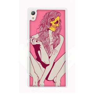 Pink Skull Girl Casing HP