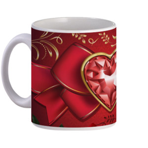 Mug Red Heart Valentine