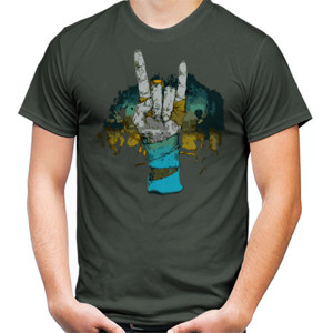 Kaos Blue Hand