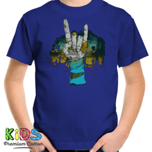 Kaos Blue Hand