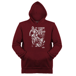 Jaket Hoodie Moto